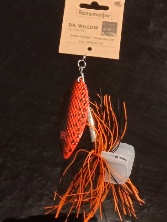Rozemeijer Dr. Willow Spinner 22g  2/0 BKK Black Orange