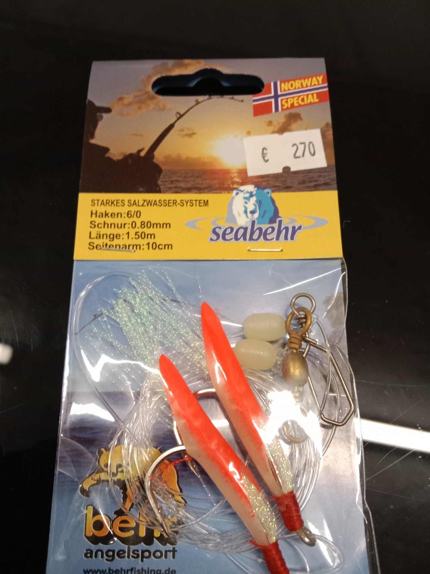 Behr Starkes Salzwassersystem 2 Haken 6/0