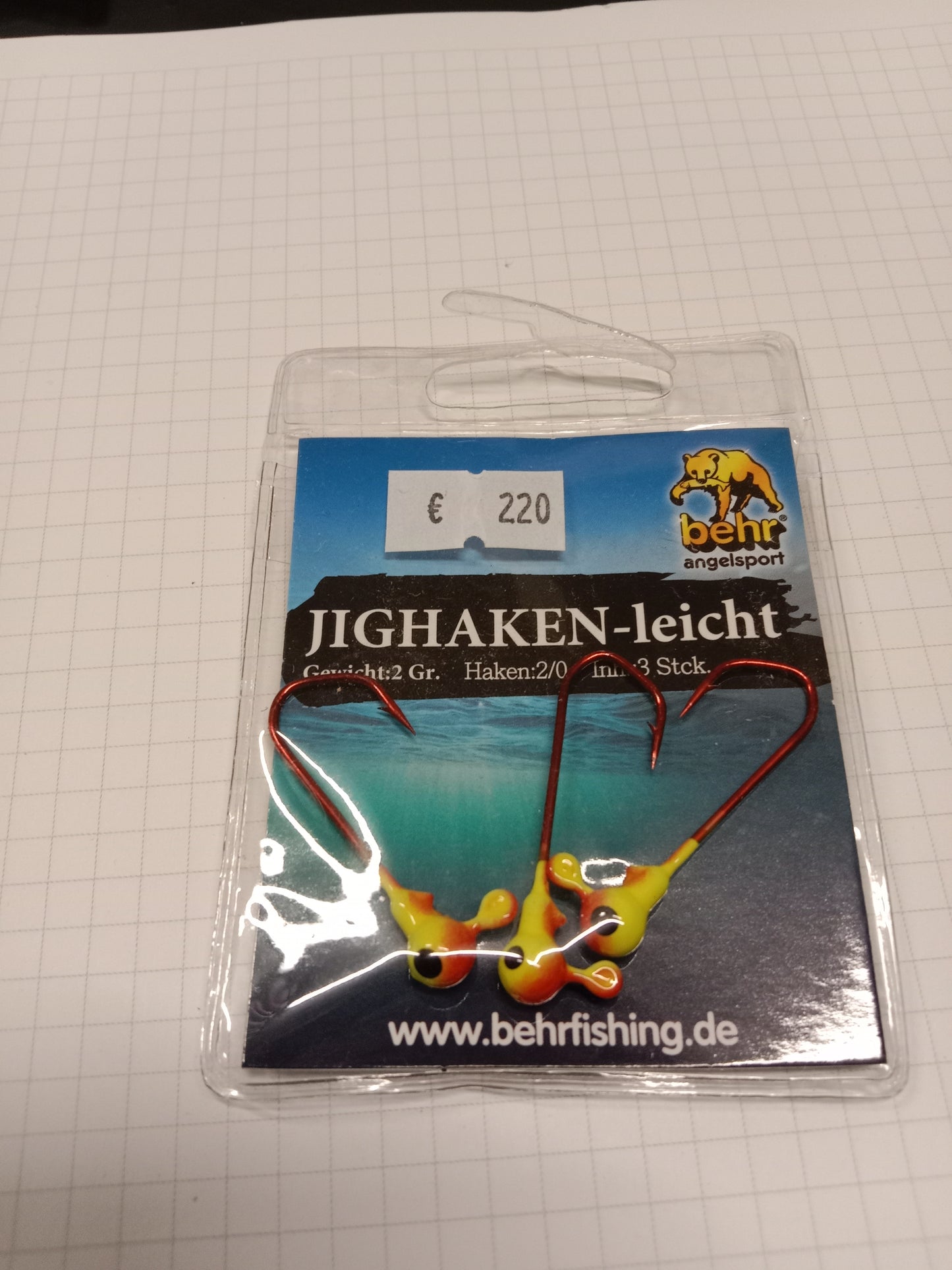 Behr Jighaken für Systeme 3 Stk 2/0   2g