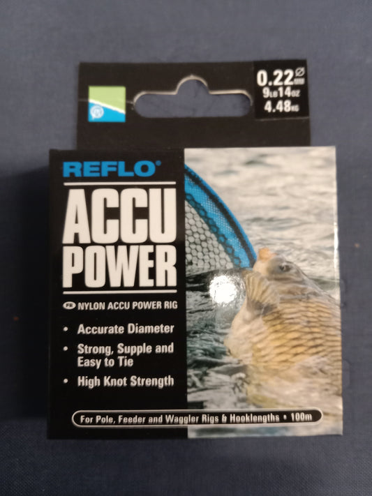 Preston ACCU Power Vorfach Schnur 100m 0,22mm 4,48Kg Tragkraft