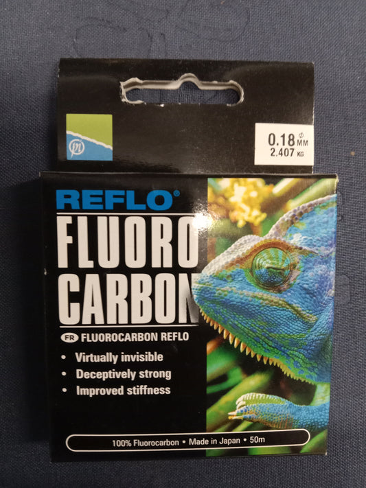 Preston Fluoro Carbon Vorfach Schnur 50m 0,18mm 2,40Kg Tragkraft