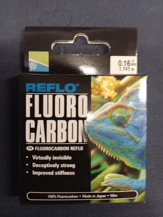 Preston Fluoro Carbon Vorfach Schnur 50m 0,16mm 1,74Kg Tragkraft