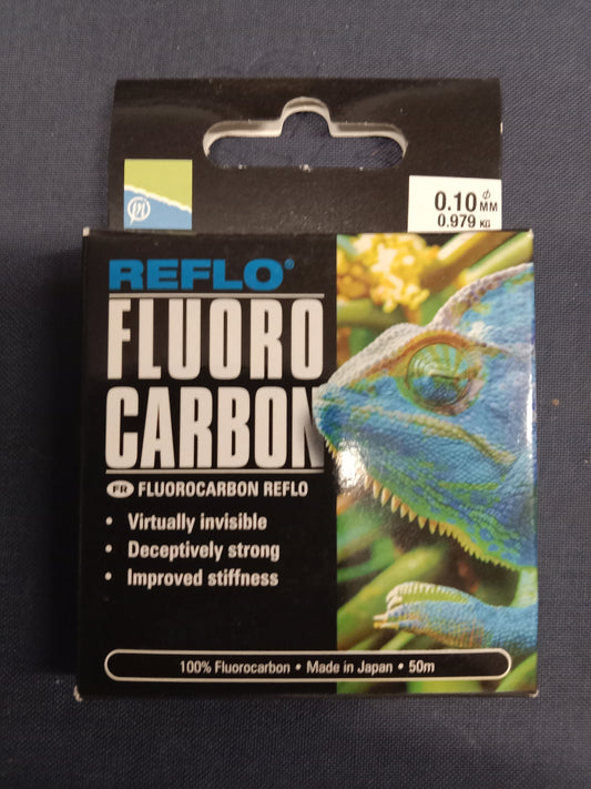 Preston Fluoro Carbon Vorfach Schnur 50m 0,10mm 0,97Kg Tragkraft