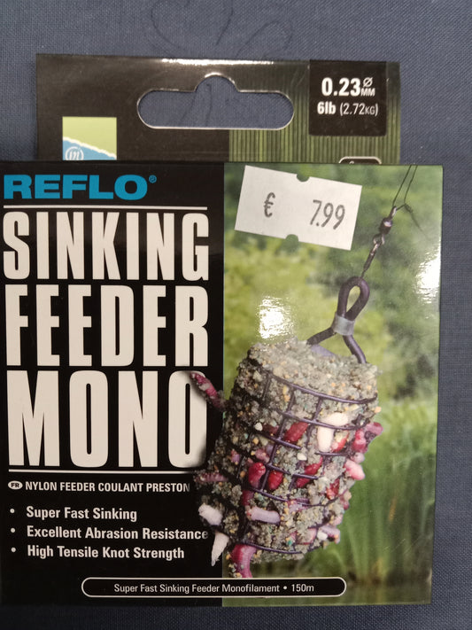 Preston Sinking Feeder Mono Schnur 150m 0,23mm 2,72Kg Tragkraft