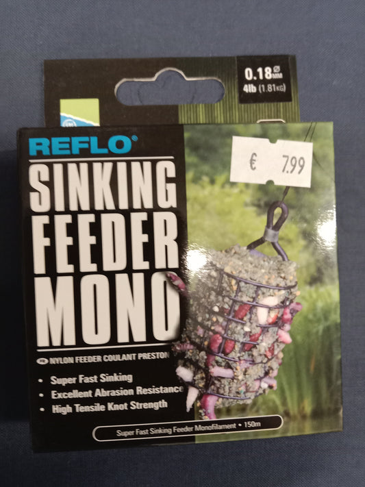 Preston Sinking Feeder Mono Schnur 150m 0,18mm 1,81Kg Tragkraft