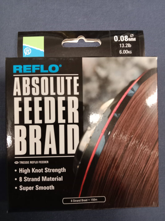 Preston Absolute Feeder Braid Schnur 150m 0,08mm 6,00Kg Tragkraft