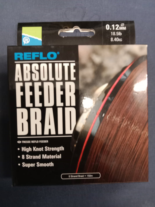 Preston Absolute Feeder Braid Schnur 150m 0,12mm 8,4Kg Tragkraft