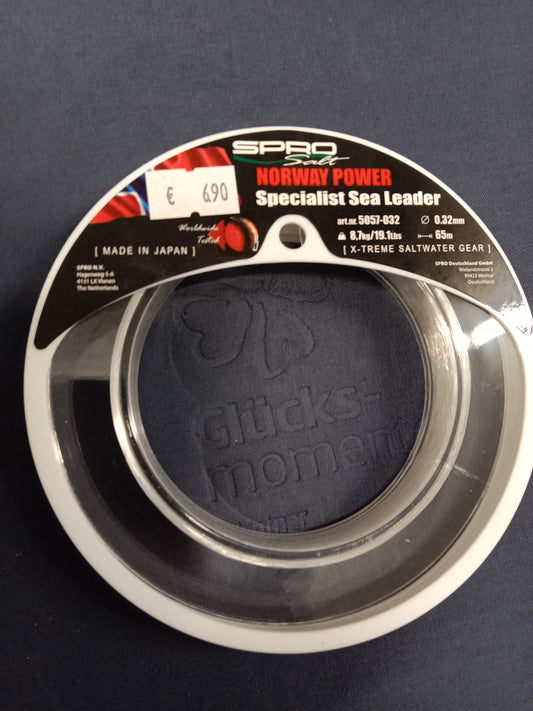 SPRO Norway SEA Leader Vorfachmaterial  65m 0,32mm 8,7kg Transparent