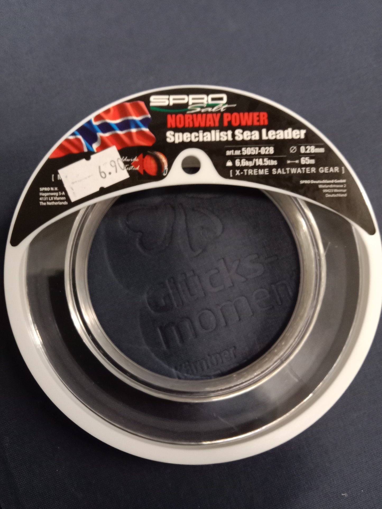 SPRO Norway SEA Leader Vorfachmaterial  65m 0,28mm 6,6kg Transparent