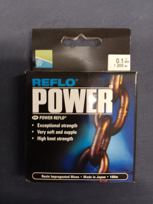 Preston Reflo Power Vorfach Schnur 100m 0,10mm 1,2Kg Tragkraft