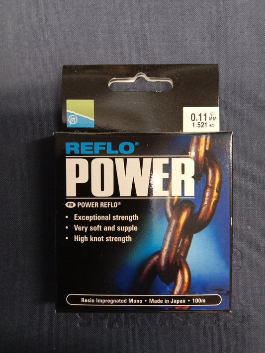 Preston Reflo Power Vorfach Schnur 100m 0,11mm 1,52Kg Tragkraft