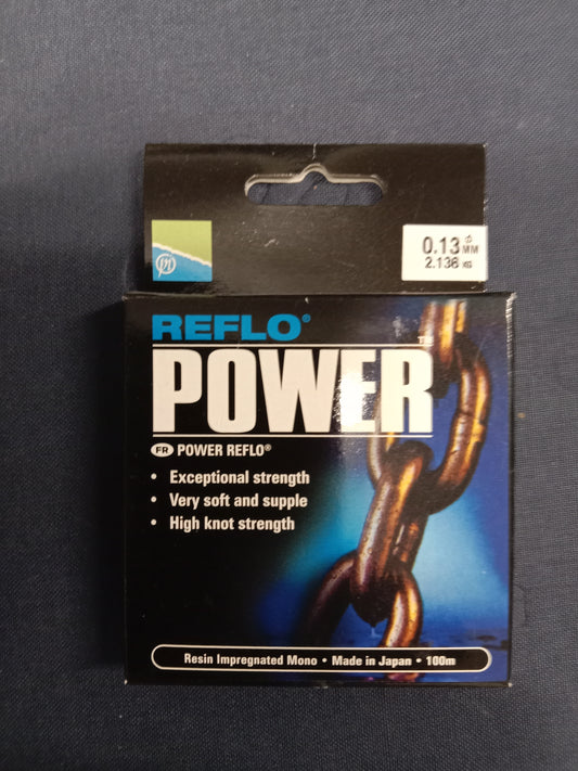 Preston Reflo Power Vorfach Schnur 100m 0,13mm 2,13Kg Tragkraft