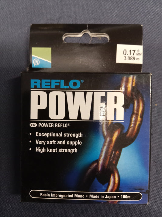 Preston Reflo Power Vorfach Schnur 100m 0,17mm 3,08Kg Tragkraft