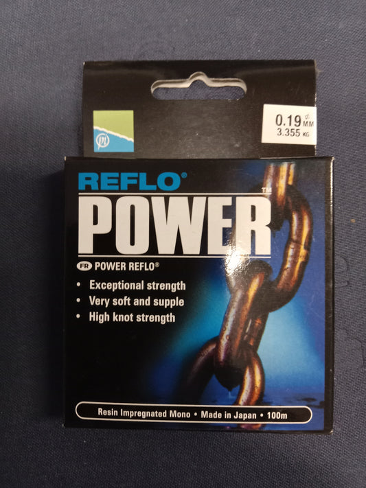 Preston Reflo Power Vorfach Schnur 100m 0,19mm 3,35Kg Tragkraft