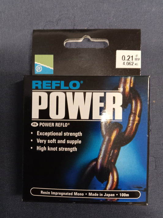 Preston Reflo Power Vorfach Schnur 100m 0,21mm 4,06Kg Tragkraft