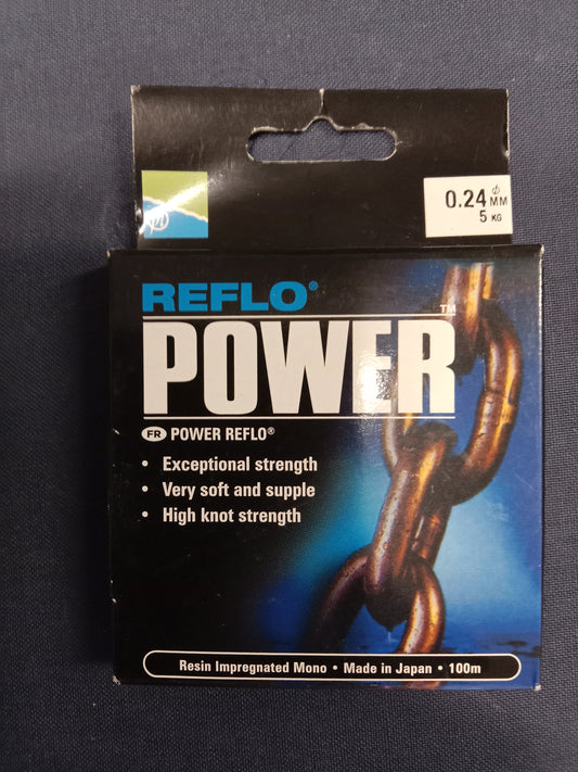 Preston Reflo Power Vorfach Schnur 100m 0,24mm 5Kg Tragkraft