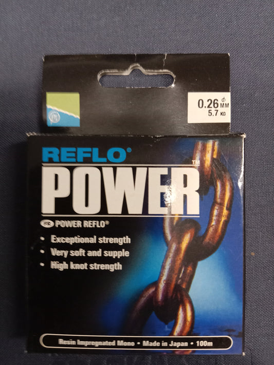 Preston Reflo Power Vorfach Schnur 100m 0,26mm 5,7Kg Tragkraft