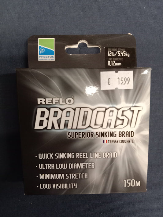 Preston Braidcast Schnur 150m 0,12mm 5,45kg Tragkraft