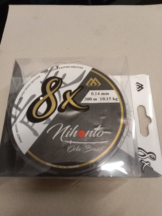 Mikado NIHONTO OCTA Braid 0,14mm 300m 10,15Kg Schwarz