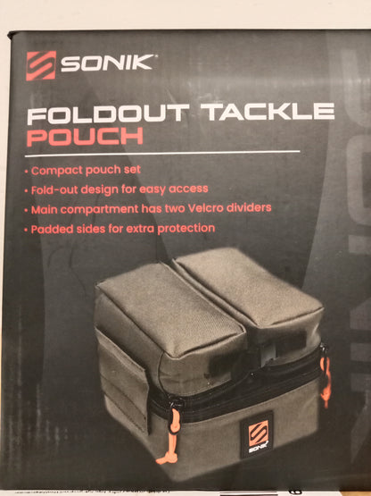 SONIK Foldout Tackle Pouch 16x16x8cm