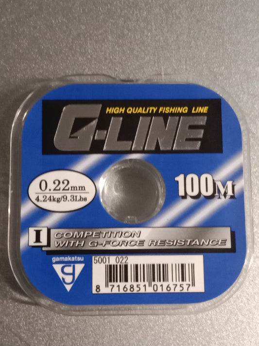 Gamakatsu G-LINE  Schnur 100m 0,22mm 4,24 Kg
