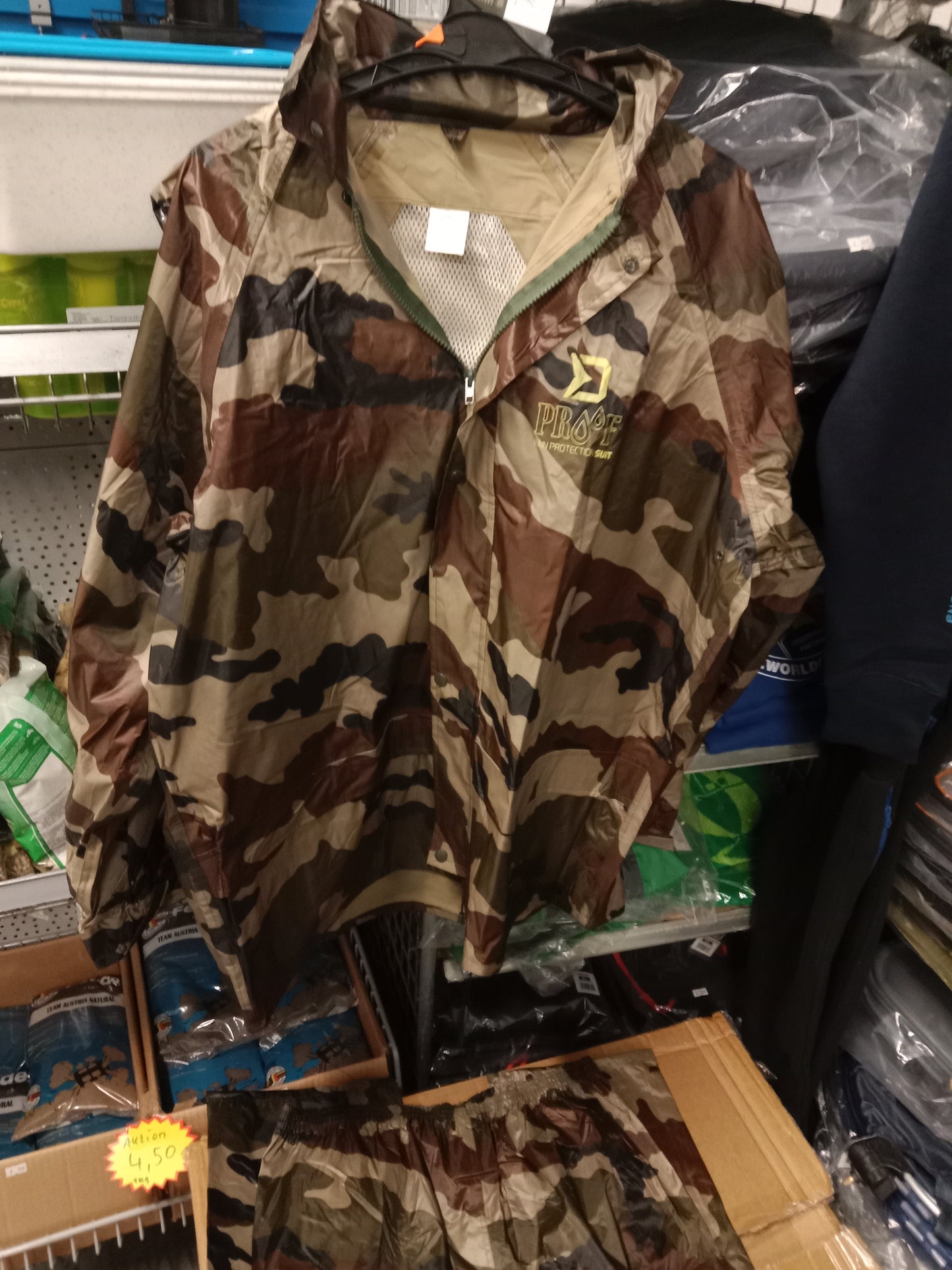 Delphin 2 Teiler Regen Anzug Camo PROOF XXXL