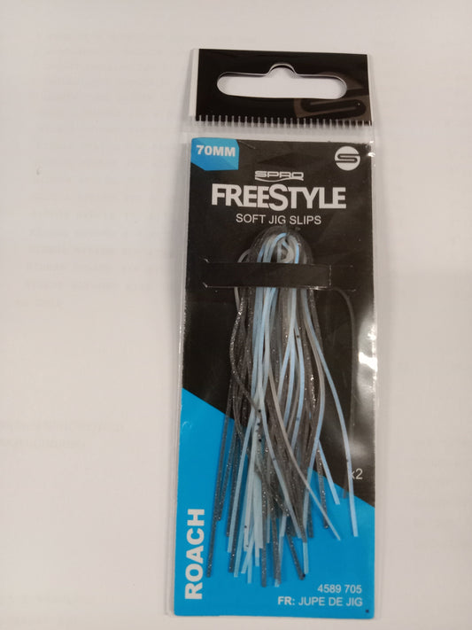 Freestyle JIG Slips (Gummi Fransen Skirts) Farbe Roach