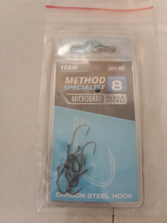 Haldorado  Team Feeder Method Spizial Haken mit Öhr gr 8   10stk