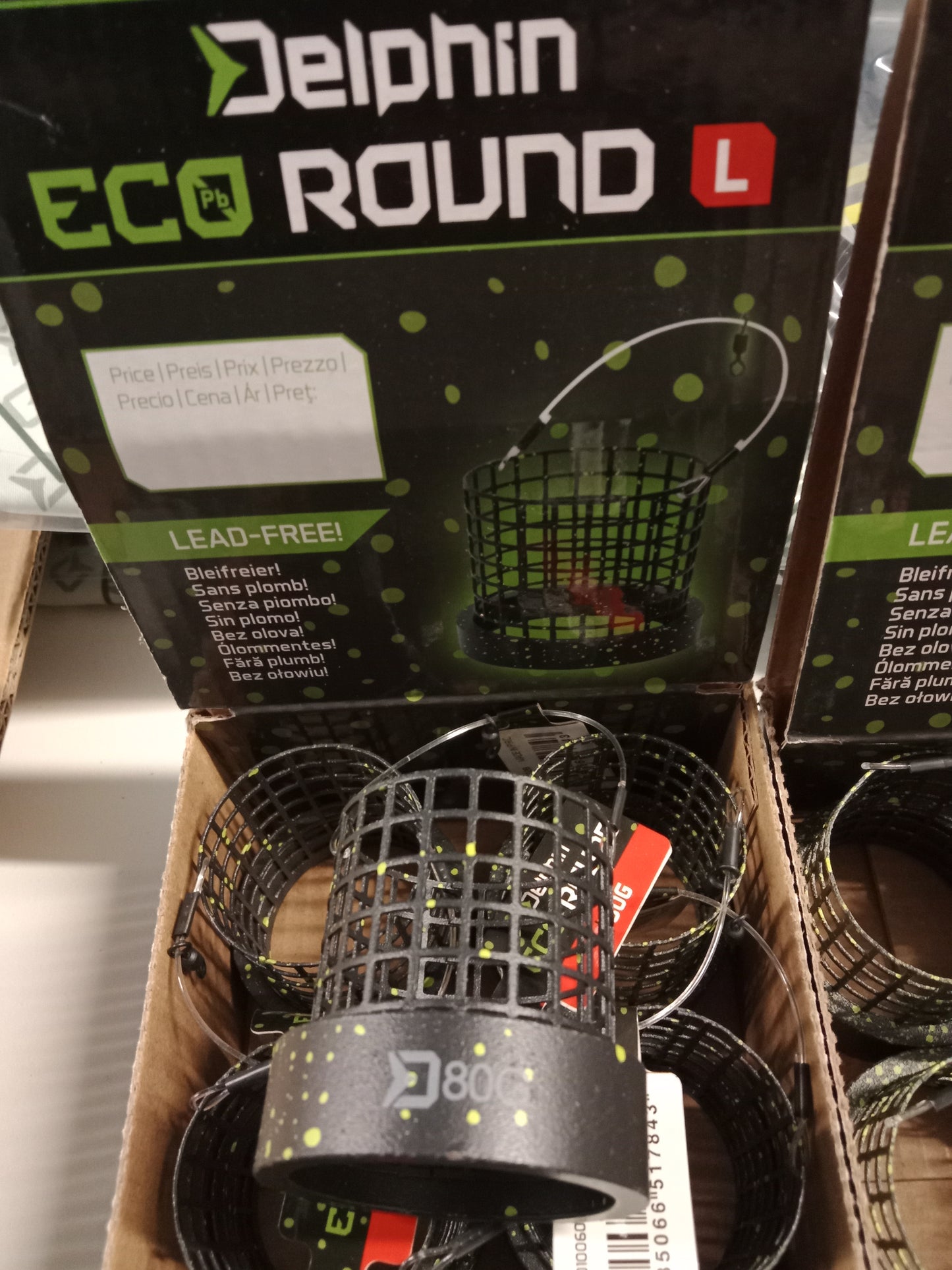 Delphin Futterkorb ECO Rund mit Metallring (Bleifrei) 80g