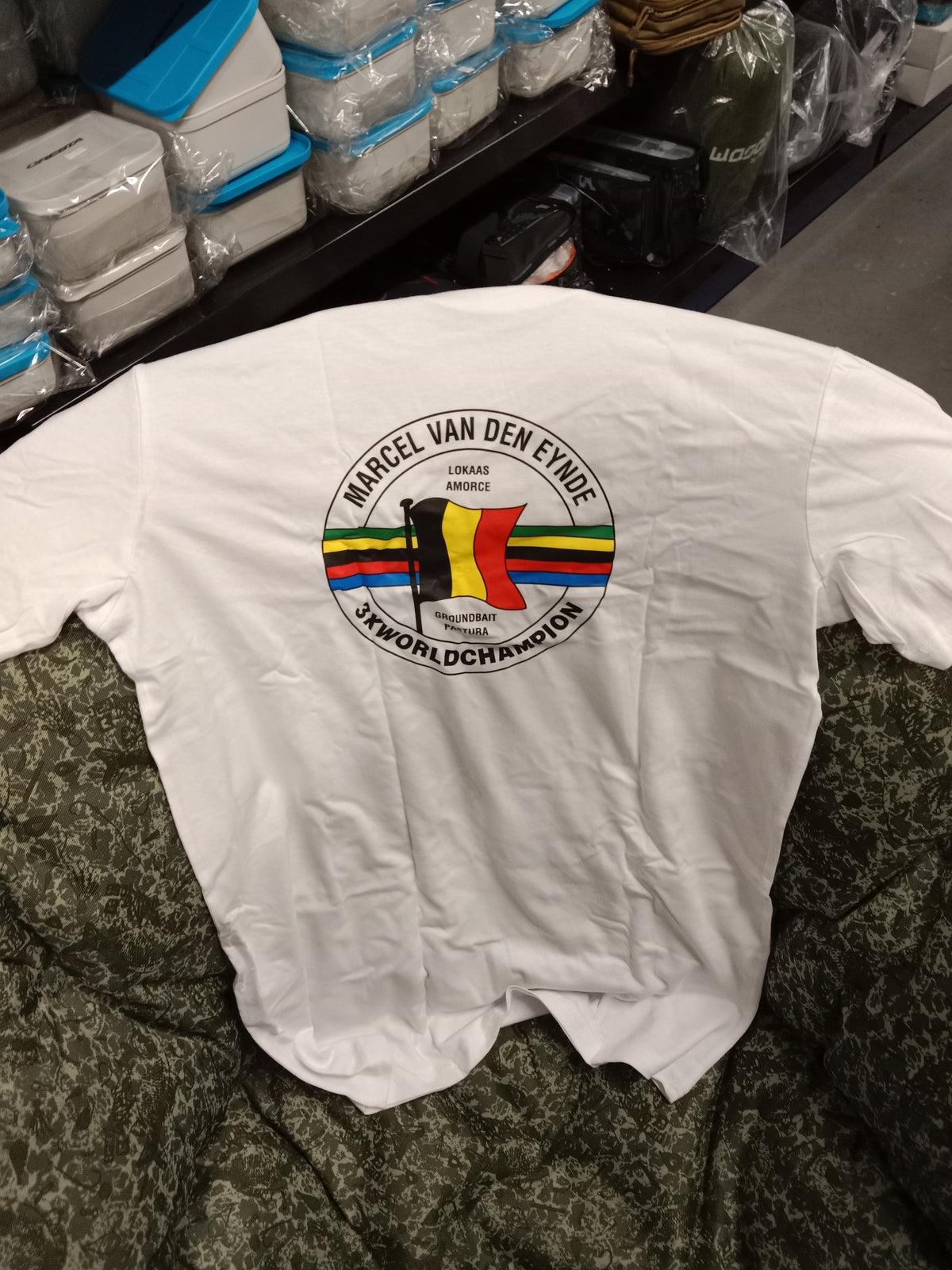T Shirt MVDE Logo Gr L   Weiss   ABVERKAUF