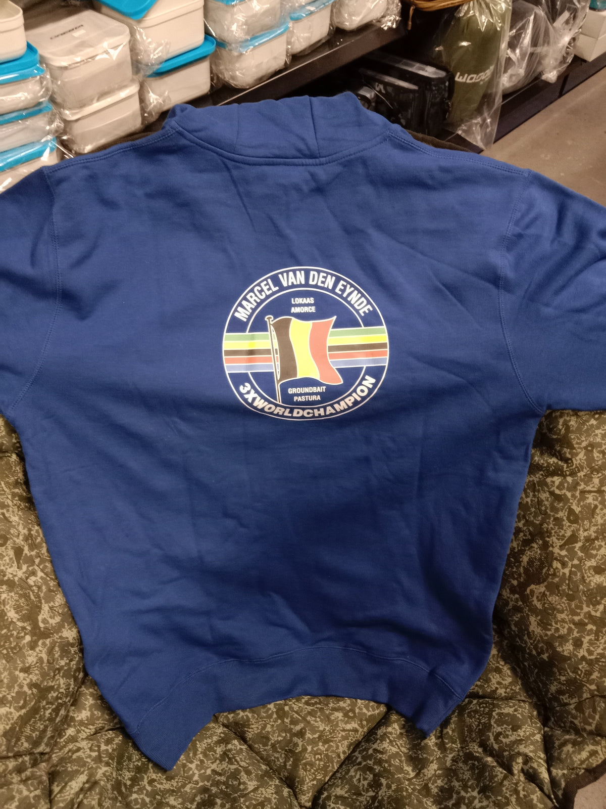 Hoody  MVDE Logo Gr L   Blau  ABVERKAUF