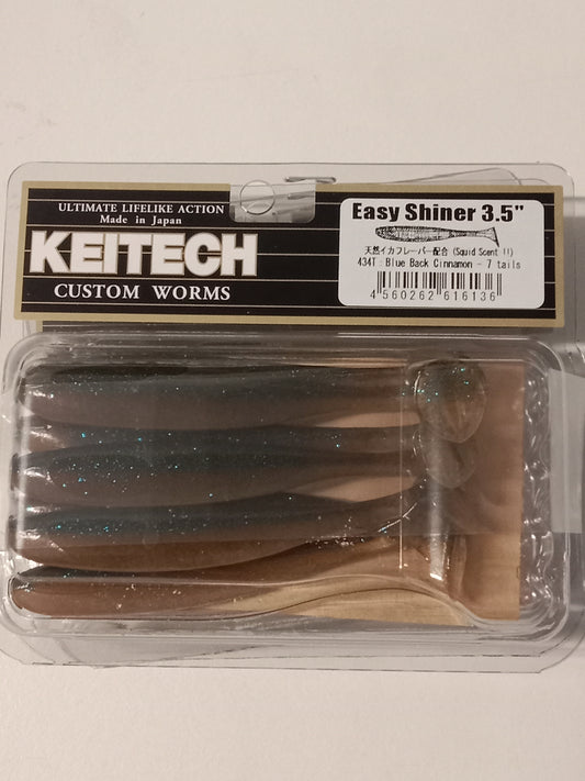 Keitech Easy Shiner 3,5 Blue Black Cinnamon