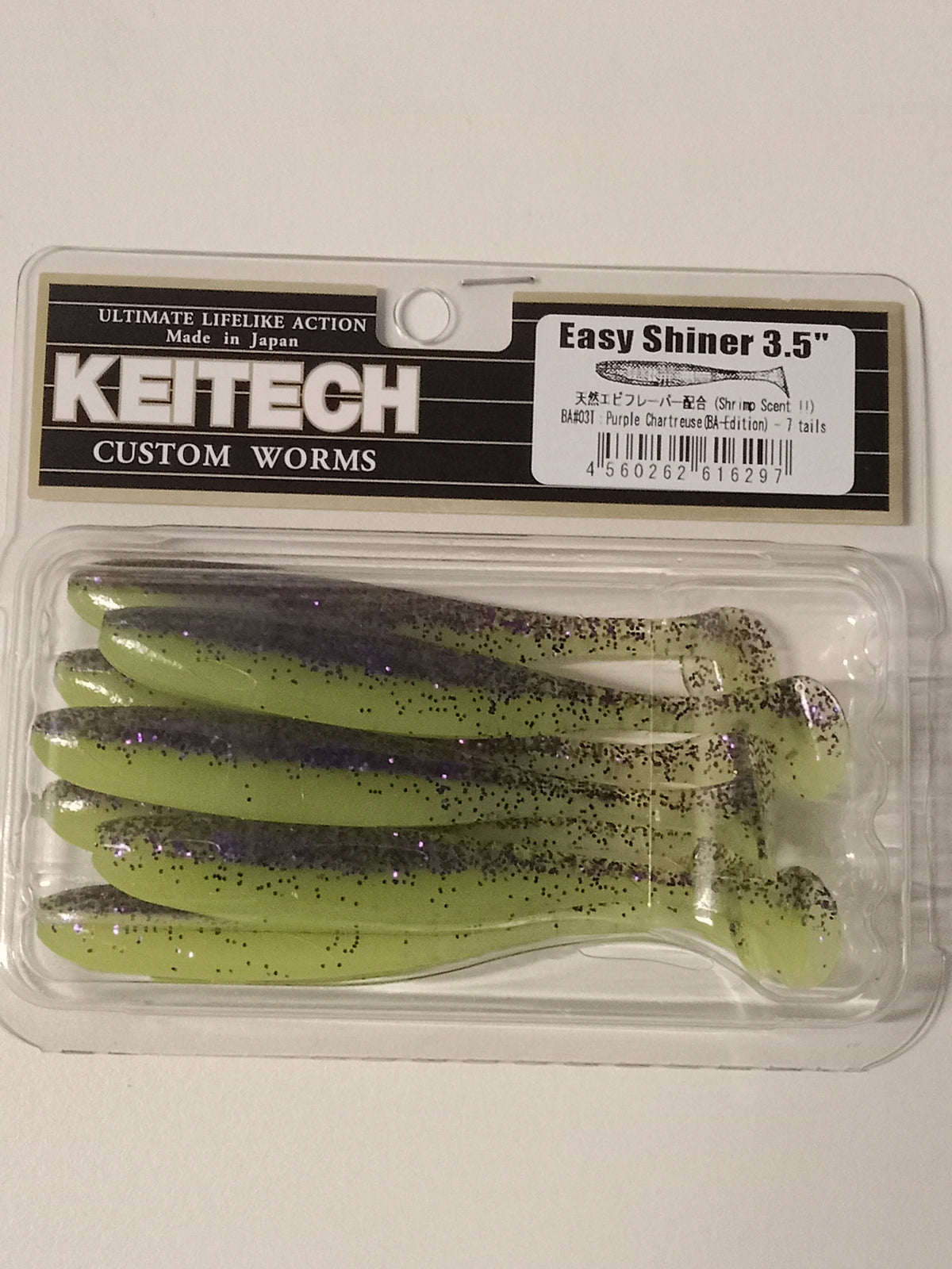 Keitech Easy Shiner 3,5 Purple Chartreuse BA Edition