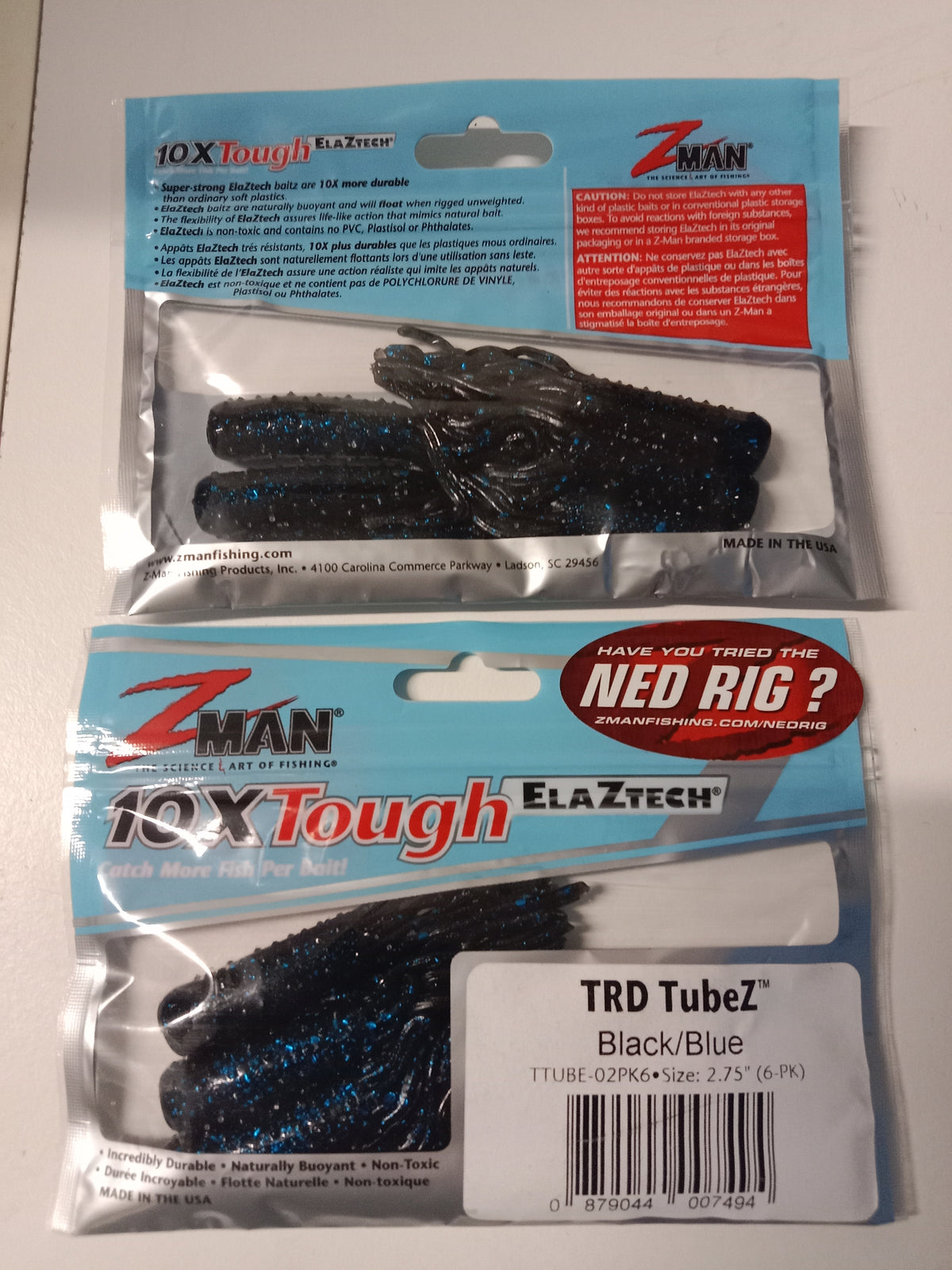 Z Man TRD TubeZ Black/ Blue  2,75